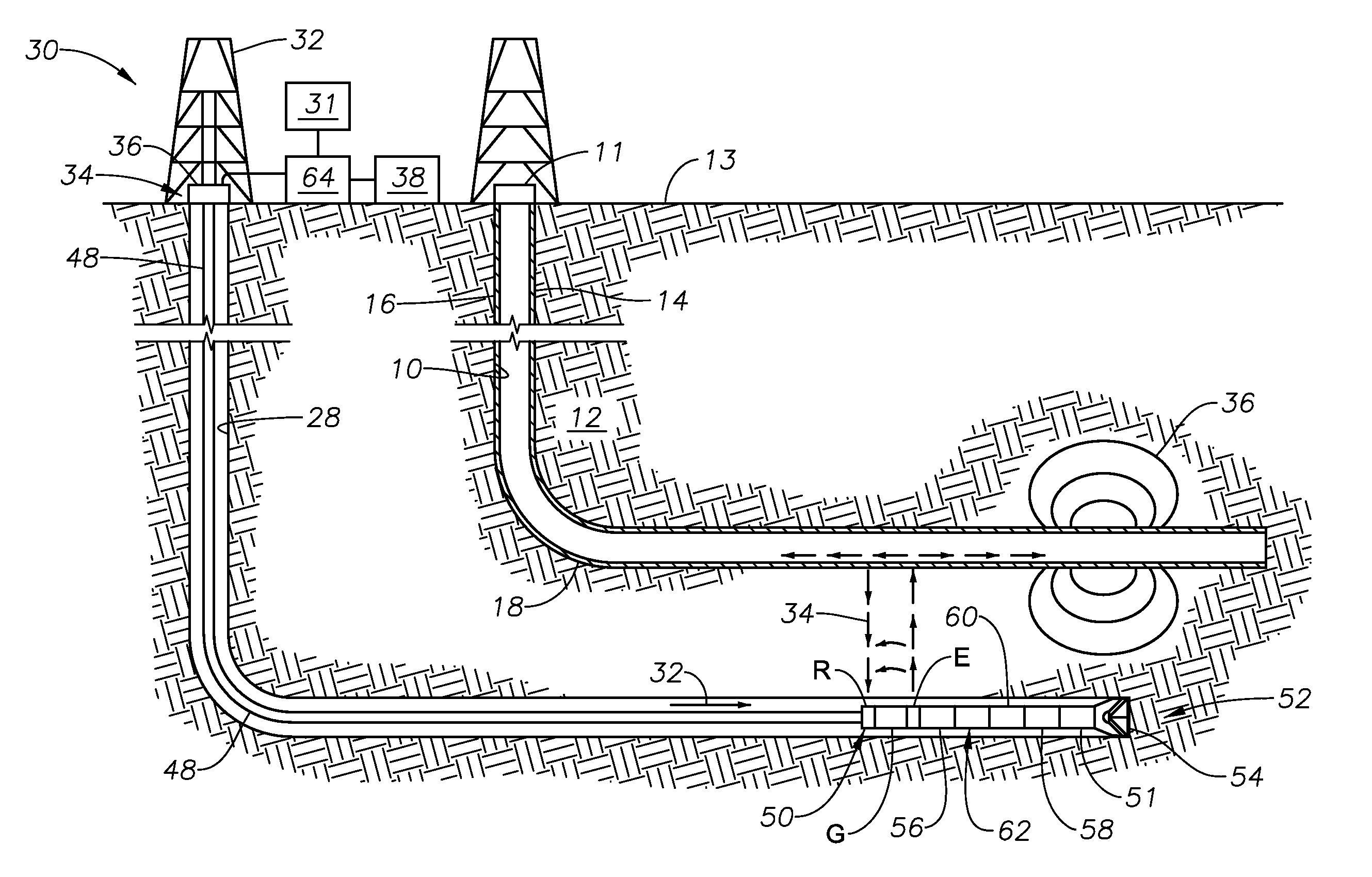 Gradient-based single well ranging system for sagd application