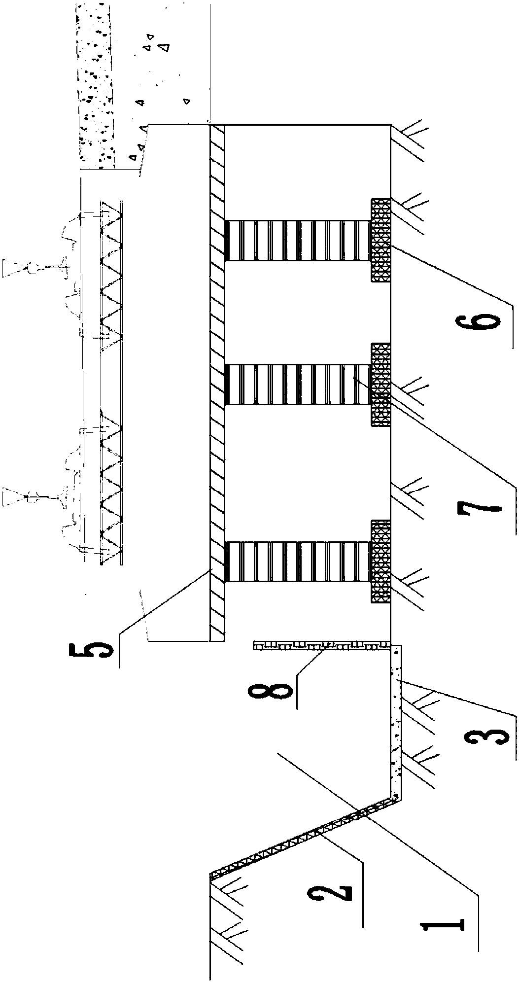 Treatment method for ballastless track roadbed arching