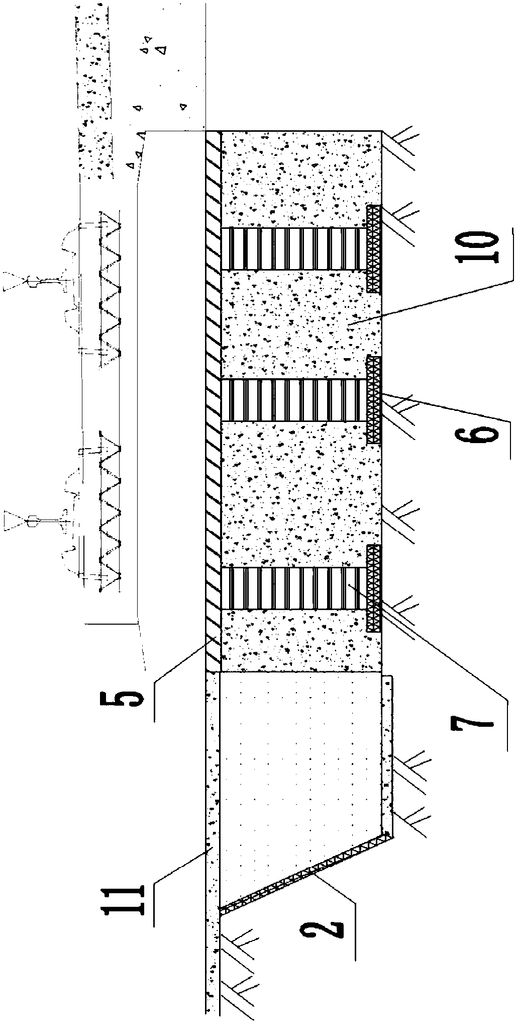 Treatment method for ballastless track roadbed arching