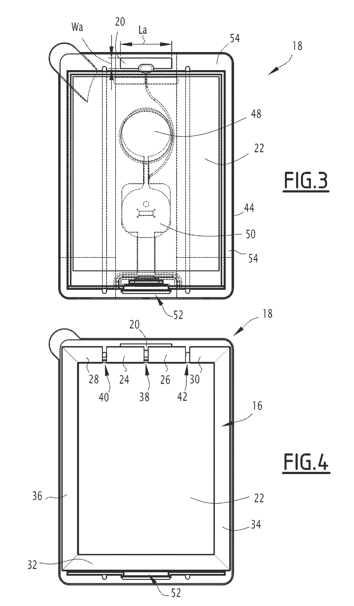 Fastening element for magnetically fastening an electronic module, set comprising such a fastening element and an electronic module