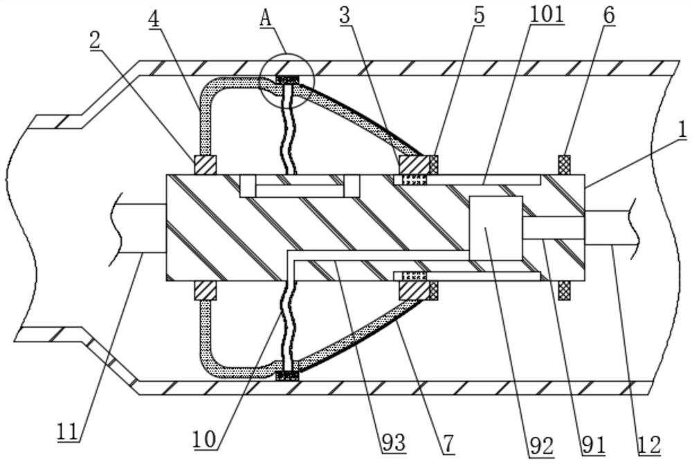 An anti-corrosion coating device suitable for stainless steel straight pipes with multiple variable diameters