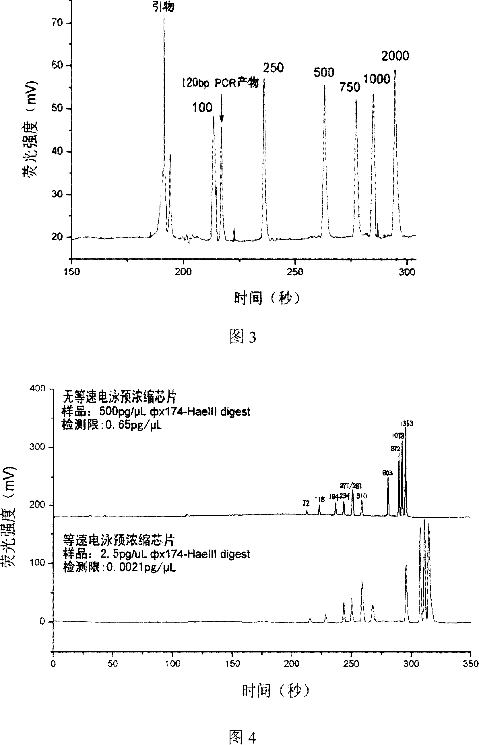 DNA on-line separating microcurrent control chip and analytical method thereof