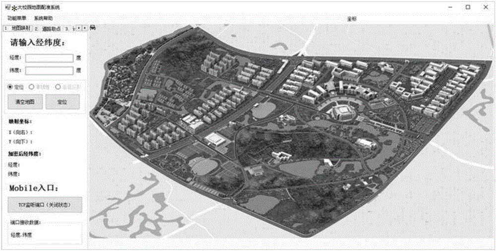 Mapping method from GPS (global positioning system) map to three-dimensional map