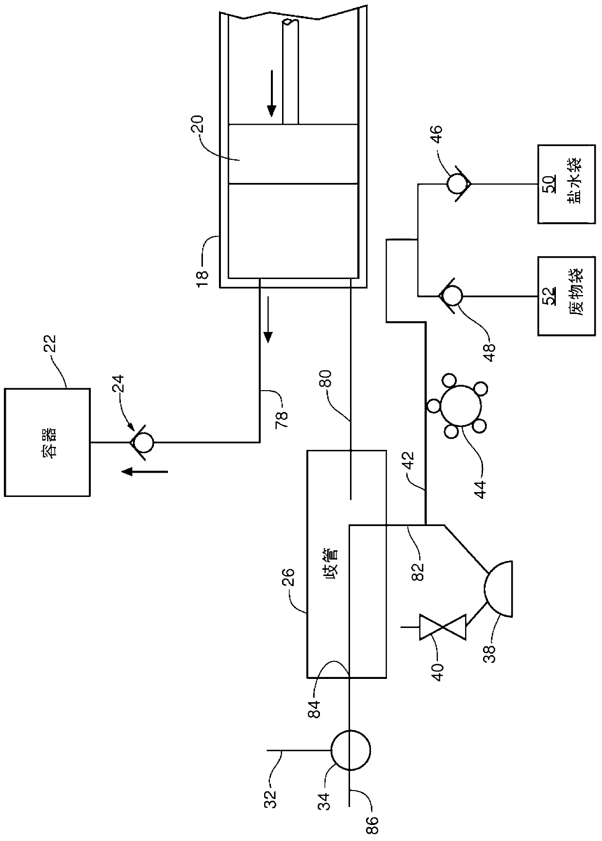 Contrast media injector syringe inlet valve system