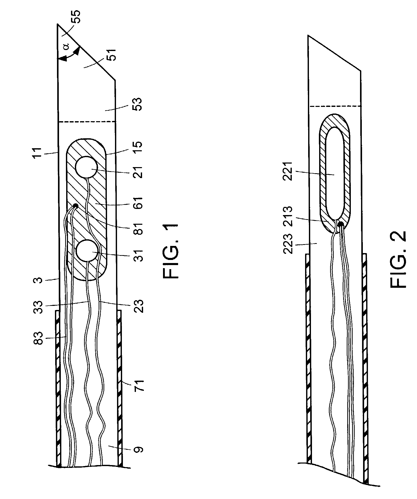 Windowed thermal ablation probe