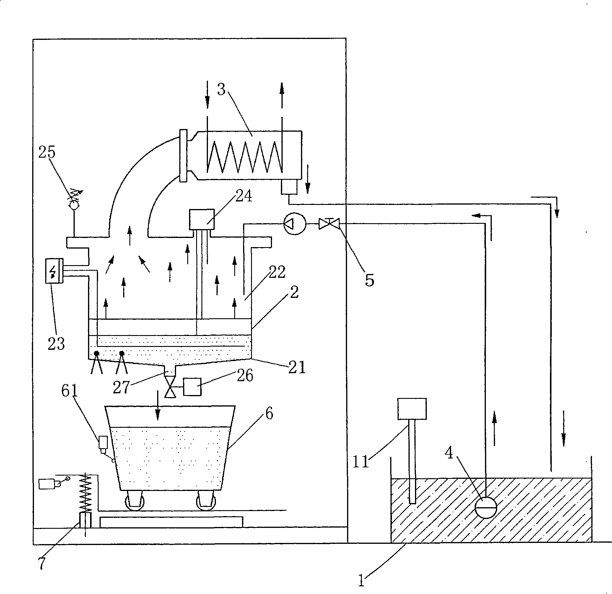 Heat treatment spent liquor salt recovery processing method and apparatus