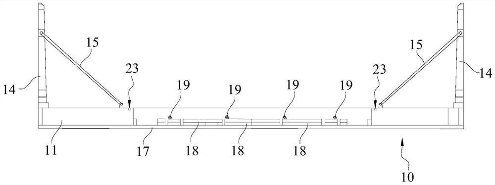 Large-plate glass transportation equipment