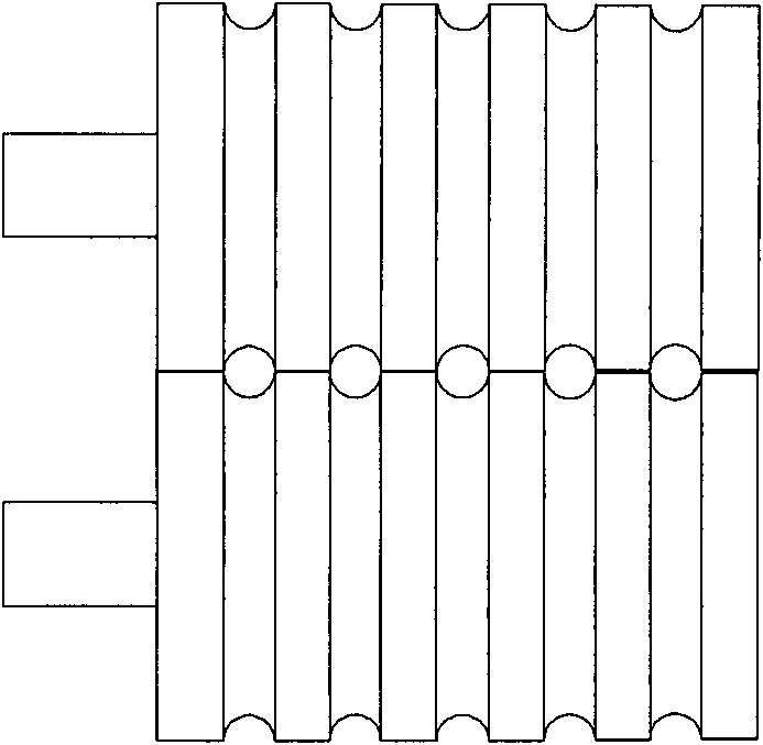 Polytetrafluoroethylene hollow fiber stretching device