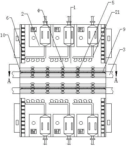 Roller feed type humidifier for motor stator insulation paper