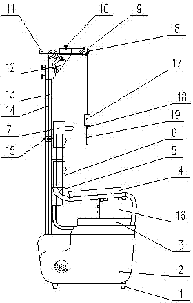 Cervical vertebra tractor capable of massaging