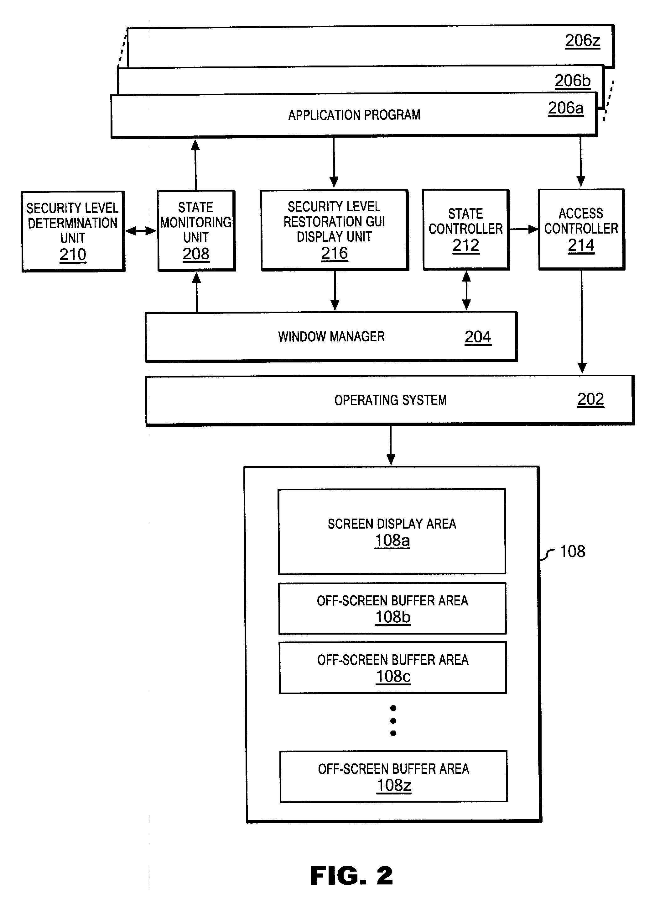 Multiwindow system, security protection method, and security protection program for multiwindow system