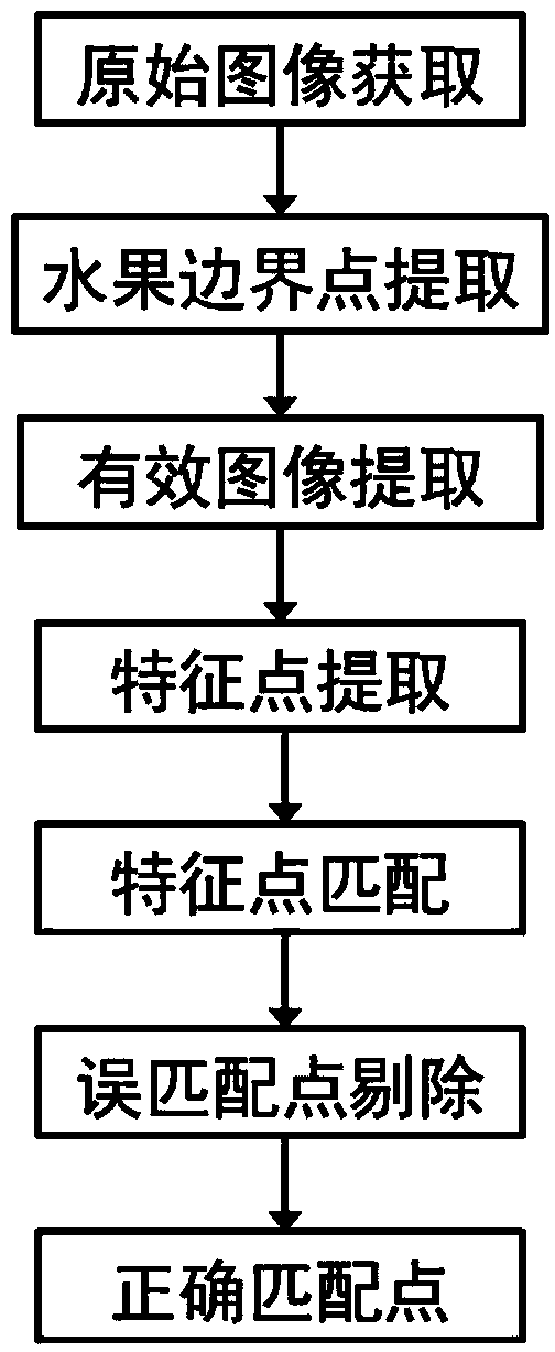 Fast matching computation method used for fruit picture