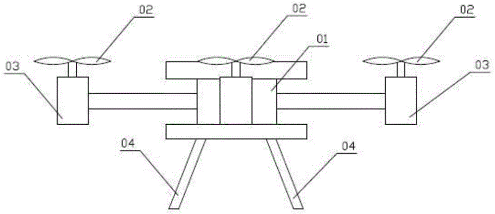 Agricultural spraying multi-rotor wing unmanned aerial vehicle