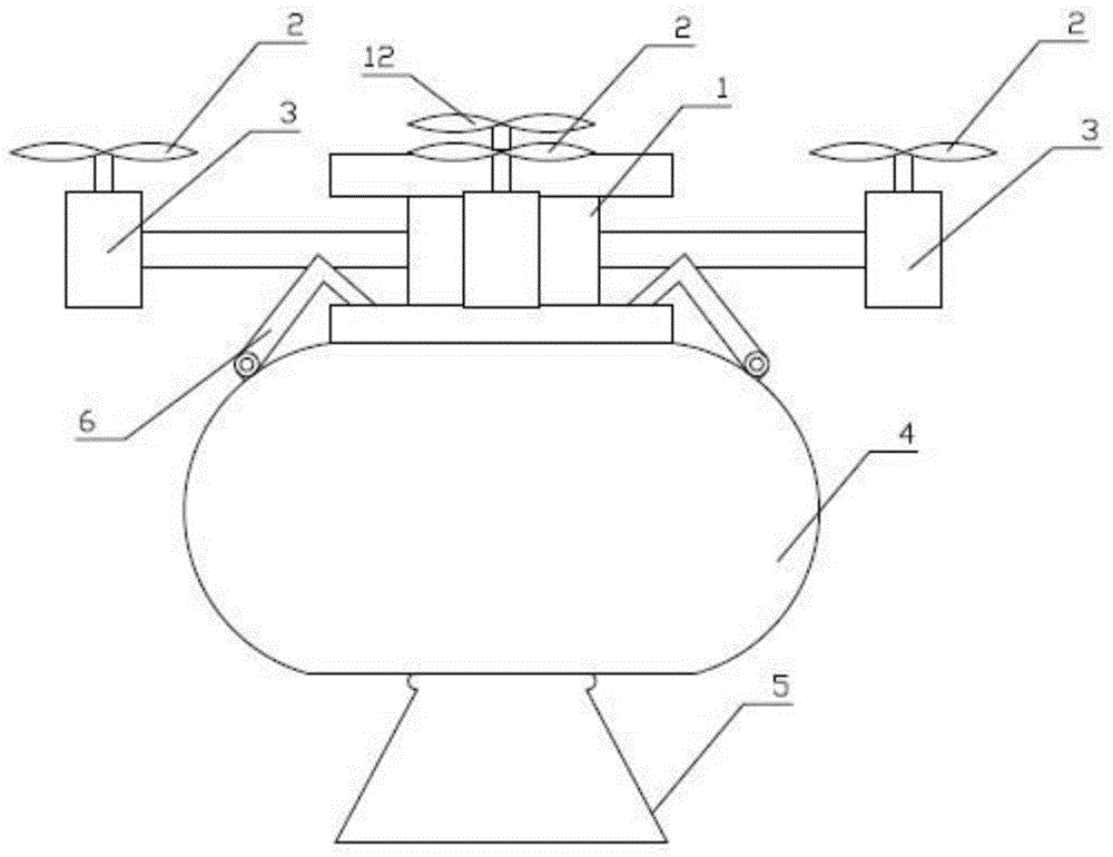 Agricultural spraying multi-rotor wing unmanned aerial vehicle