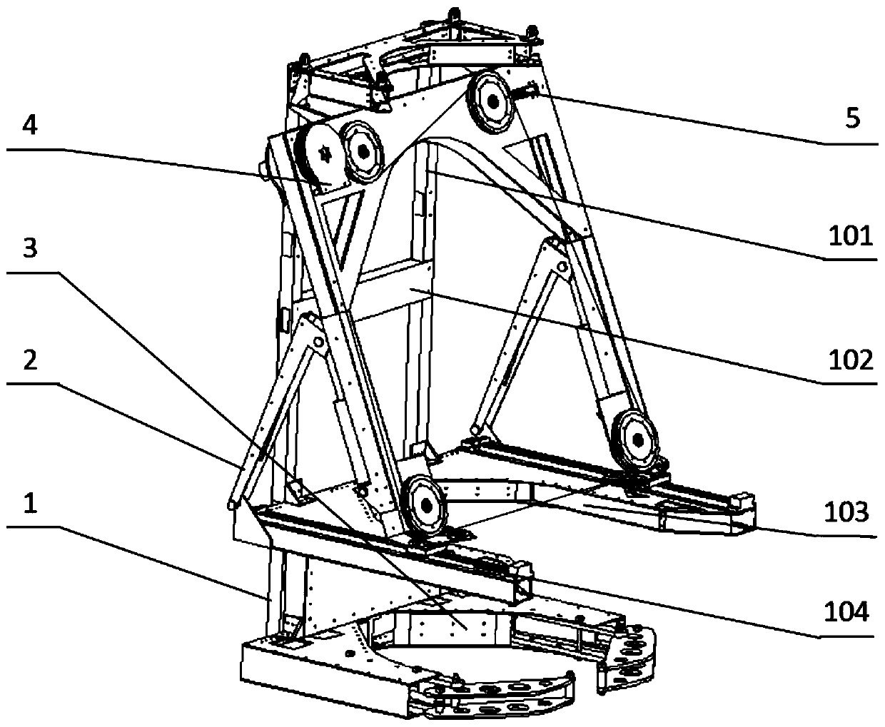 A modular underwater vertical diamond wire saw machine