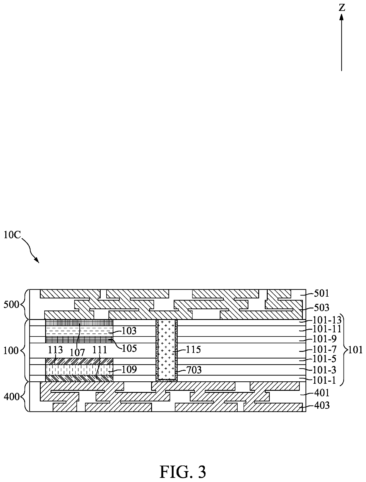 Semiconductor device with EMI protection liners and method for fabricating the same