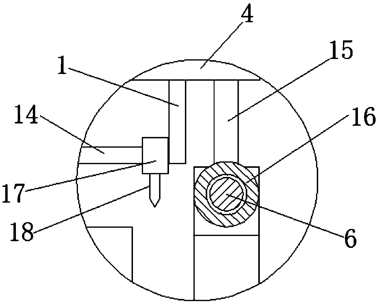 LCD plate film-attaching assisting mechanism