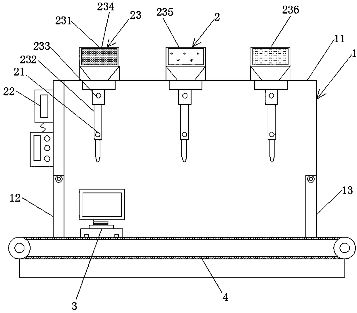 Equipment for ingredients for production of cable materials