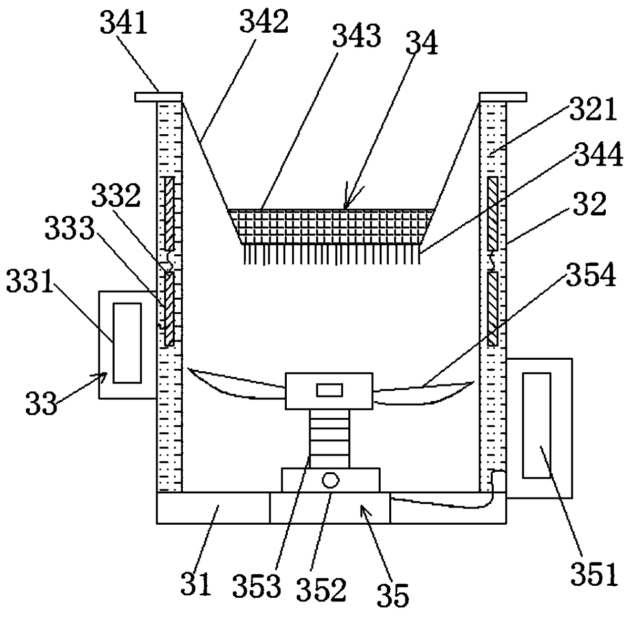 Equipment for ingredients for production of cable materials