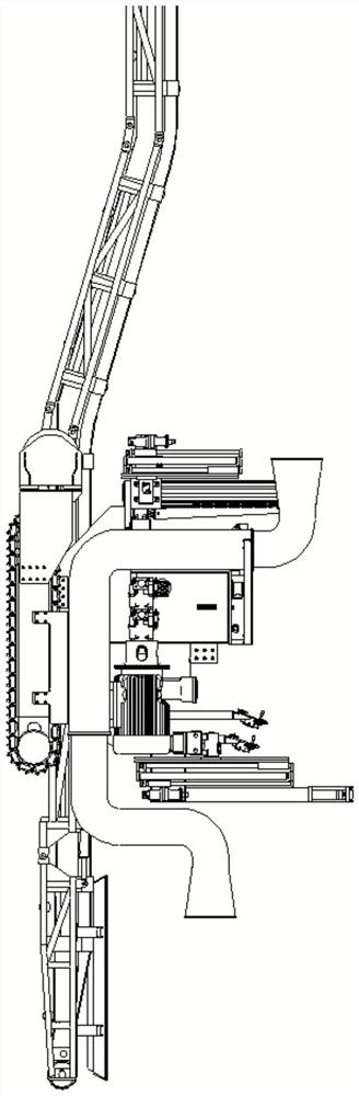 A multi-functional self-propelled anchor-support integrated machine behind the roadheader