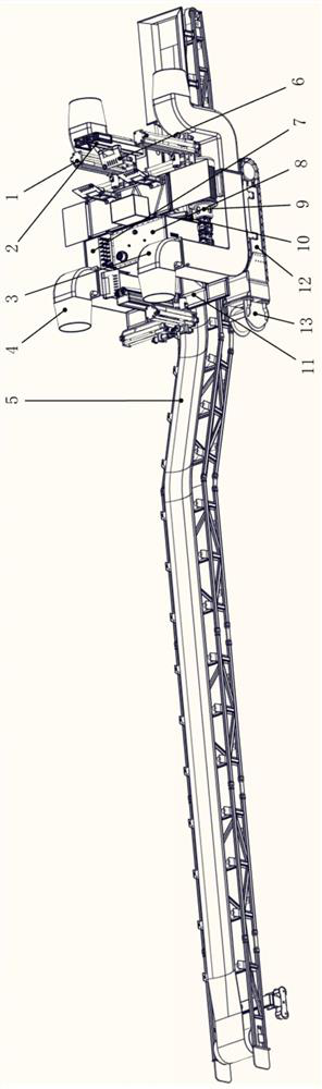 A multi-functional self-propelled anchor-support integrated machine behind the roadheader