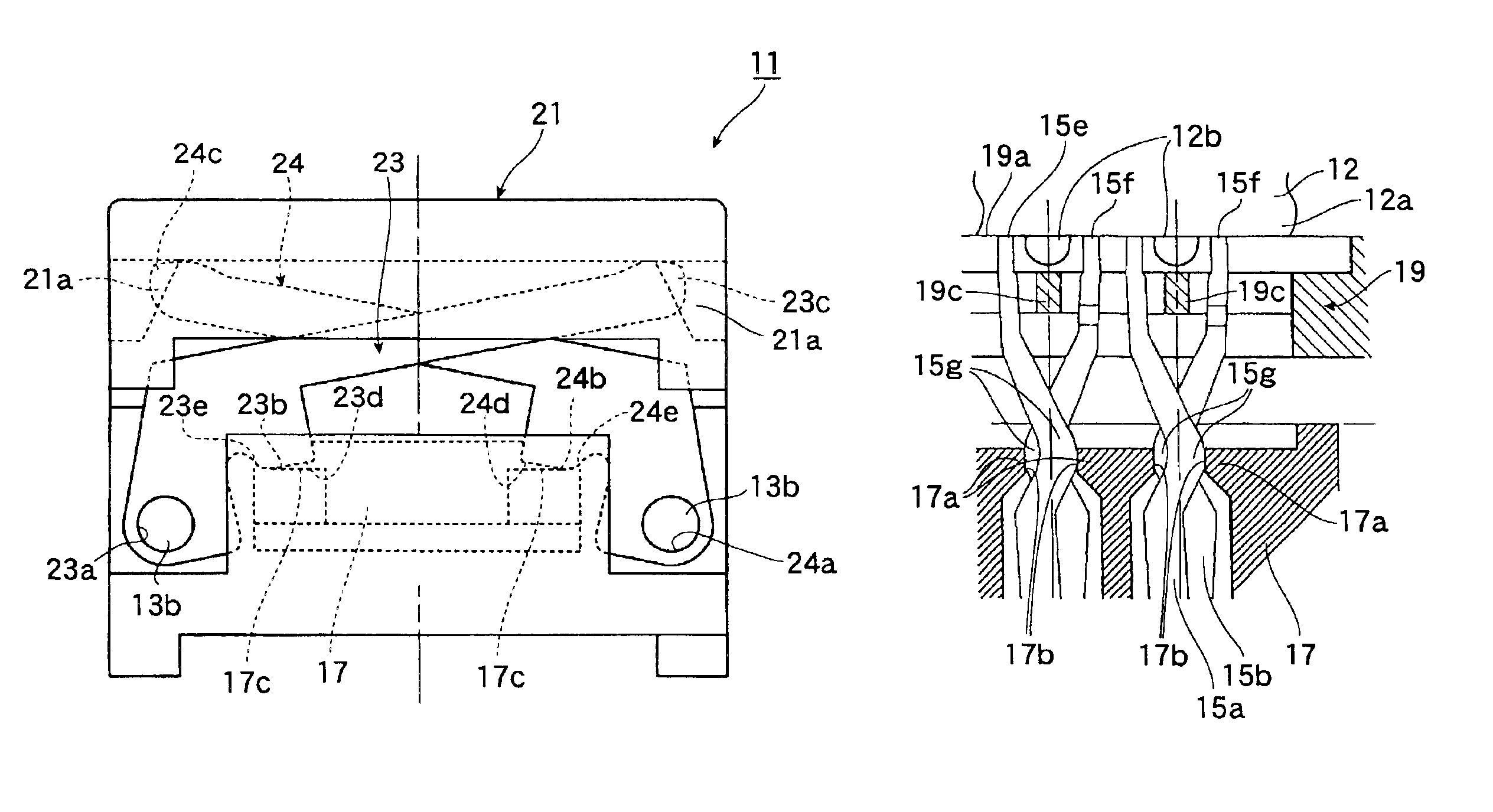 Socket for electrical parts