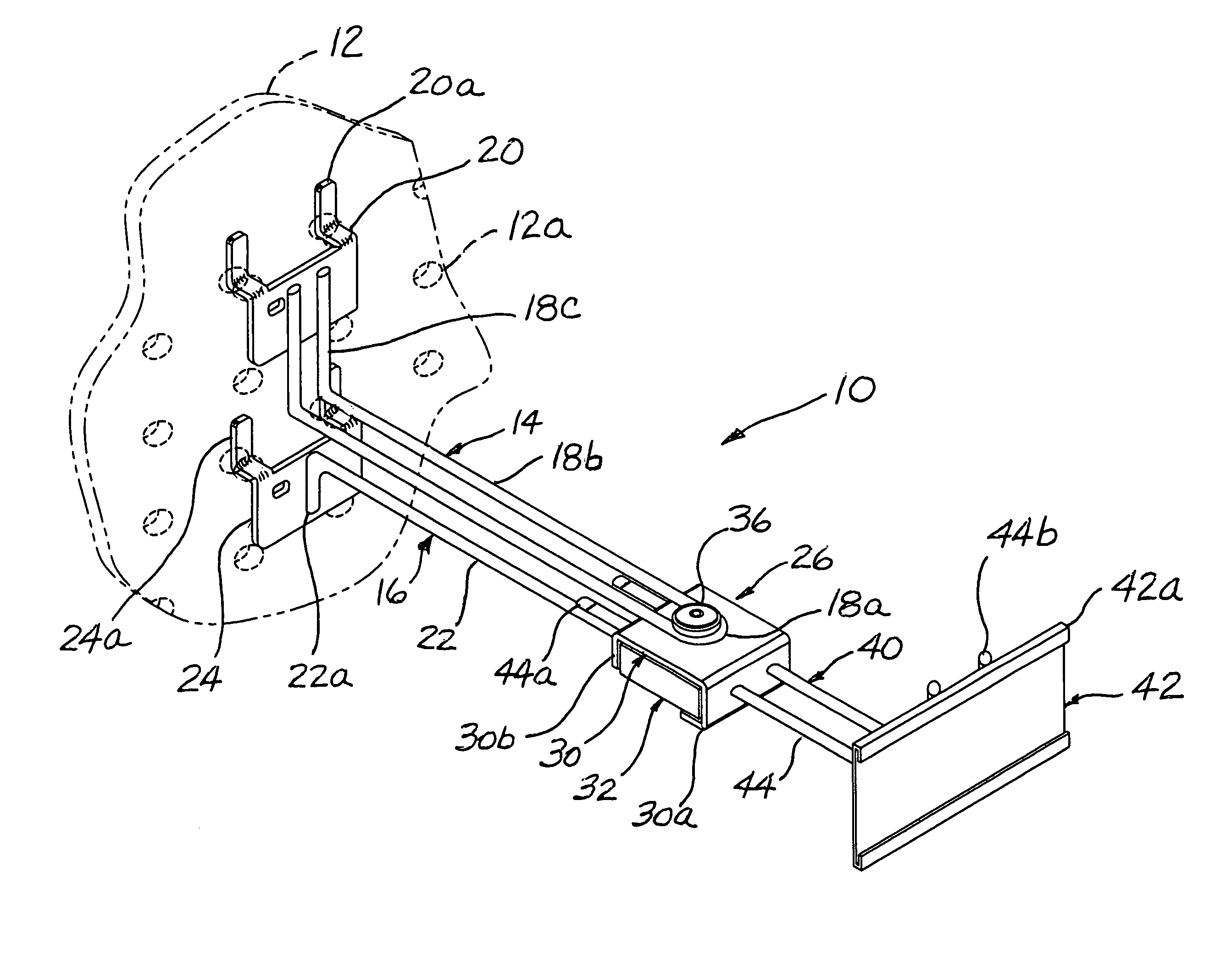 Pegboard bracket assembly