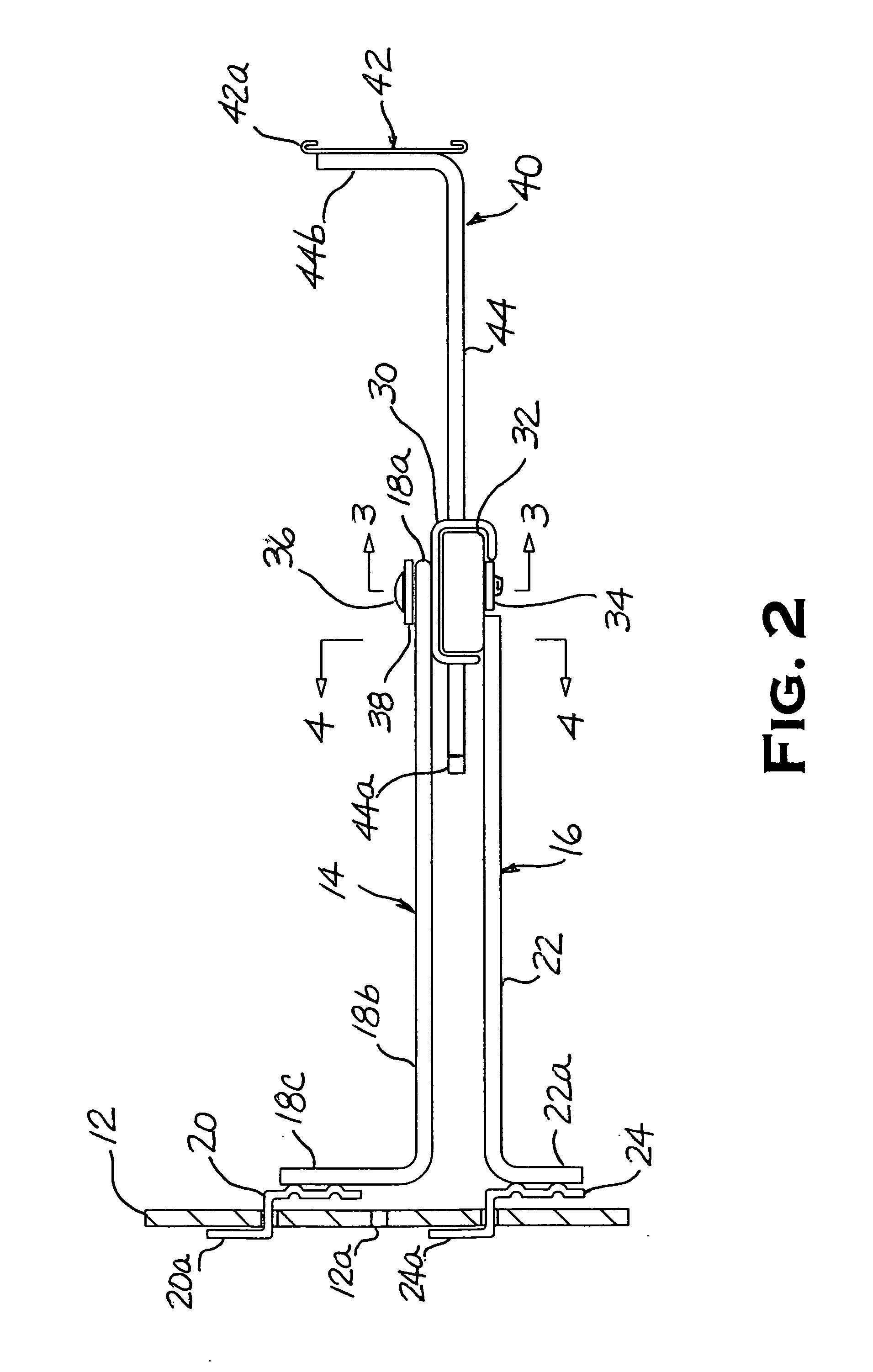 Pegboard bracket assembly