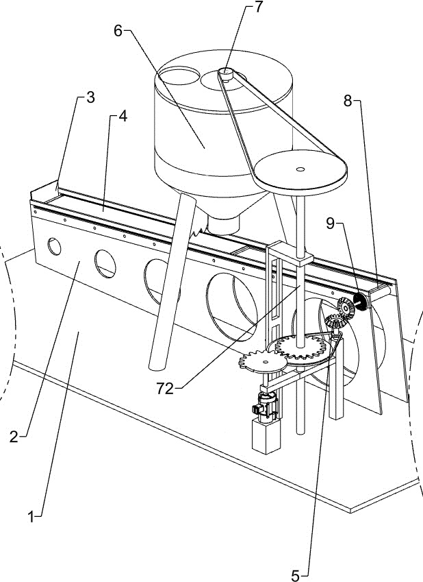 A kind of equipment for applying mud to tiles for building construction