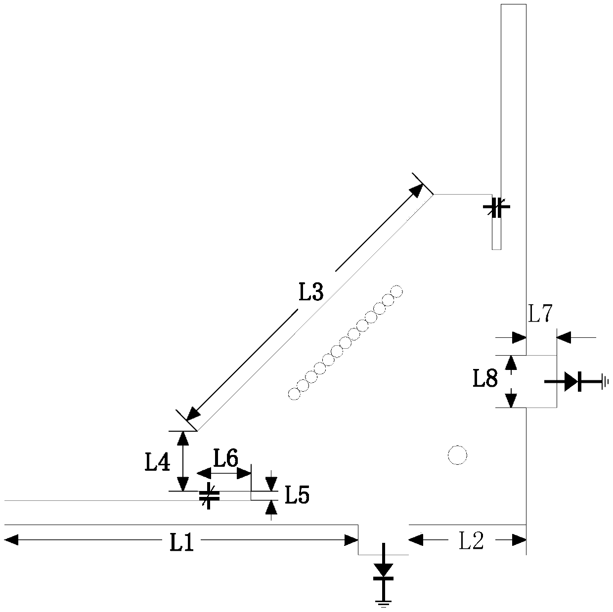 Broadband filter with adjustable trapped wave