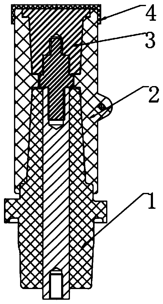 Temperature measuring device for main bus of metal-enclosed switch