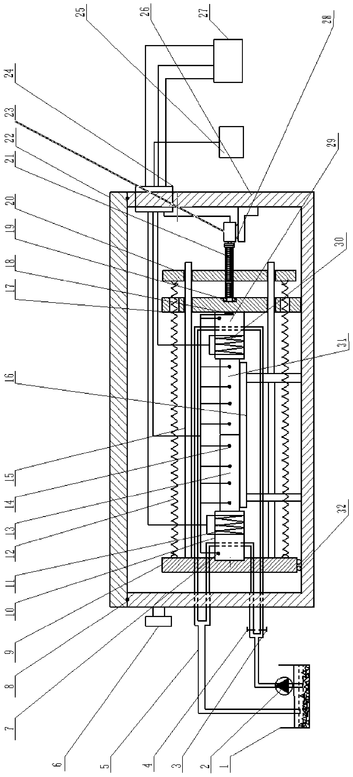 High-precision contact thermal resistance measuring device under vacuum condition