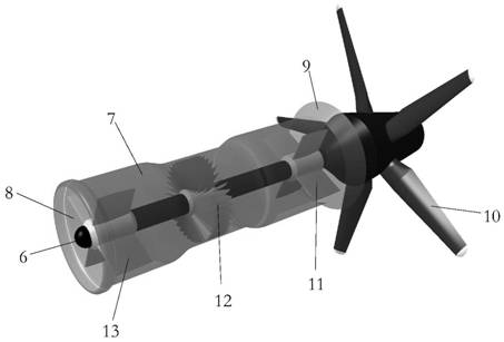 Novel high-speed coaxial double-rotor helicopter propelling system