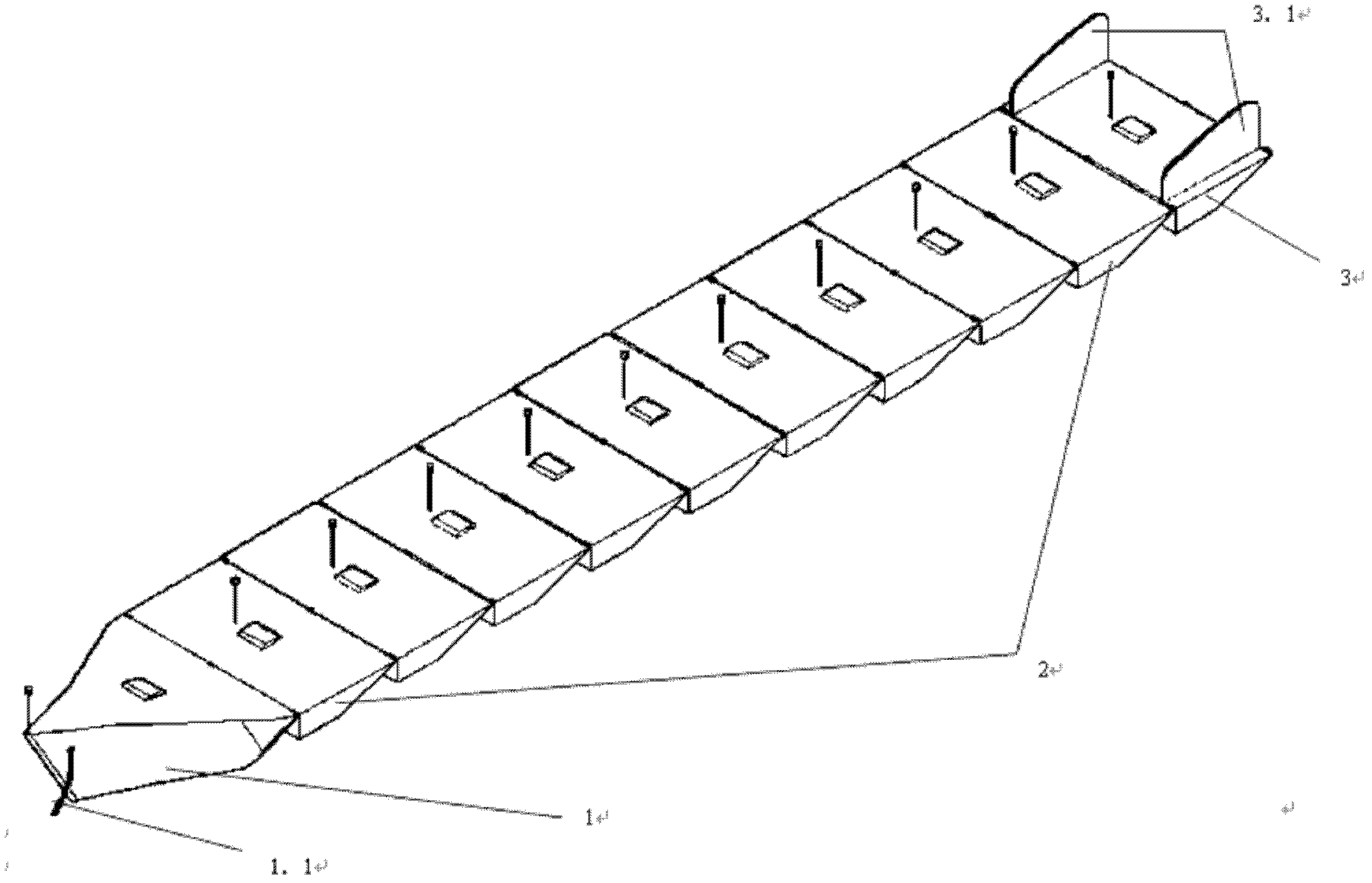 Wave energy collecting ship