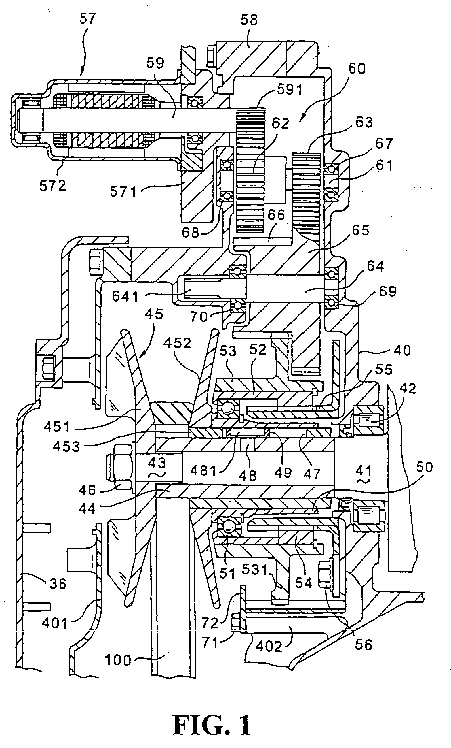 V-belt type continously variable transmission