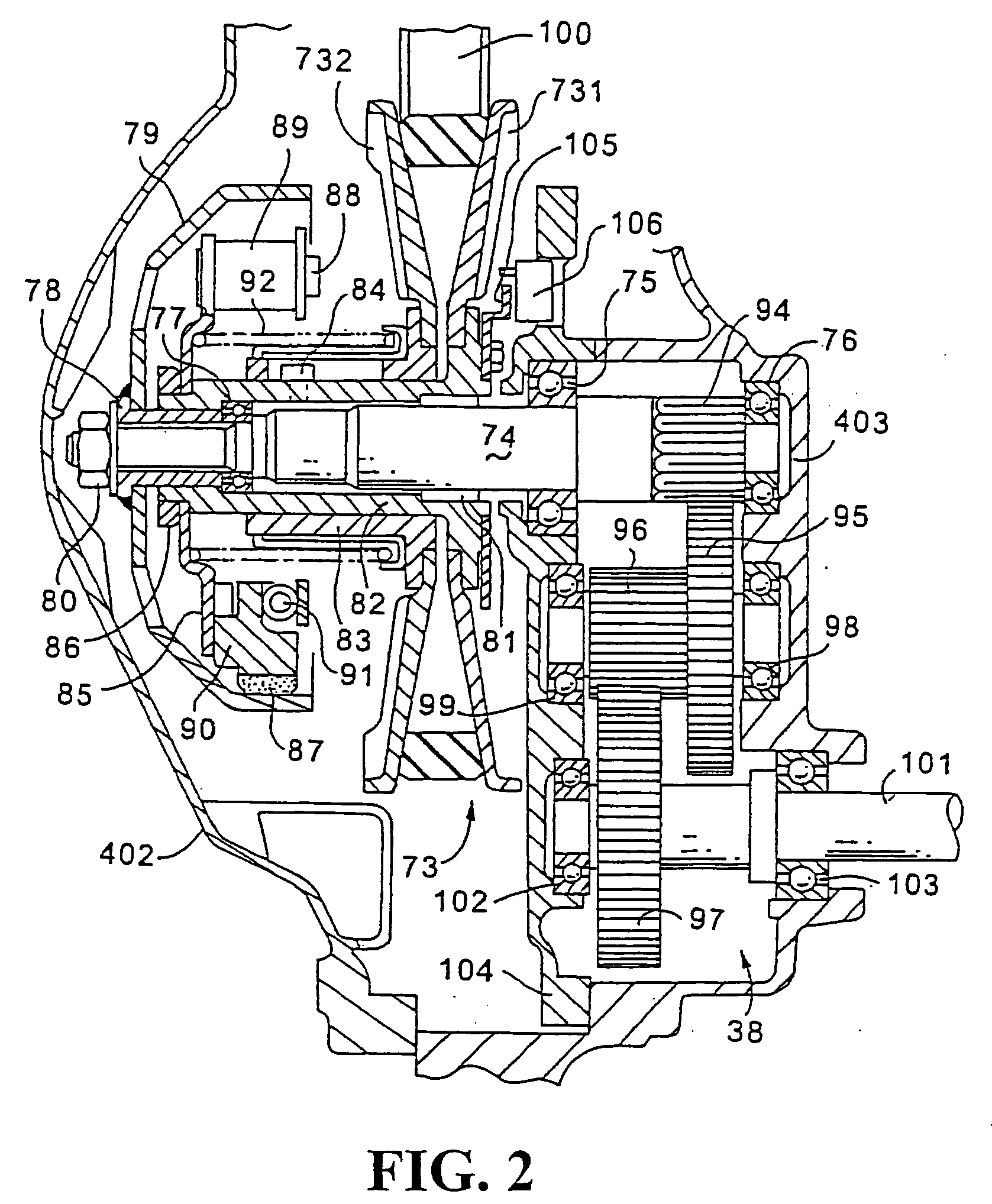 V-belt type continously variable transmission