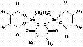 Methyltin maleate and preparation method thereof