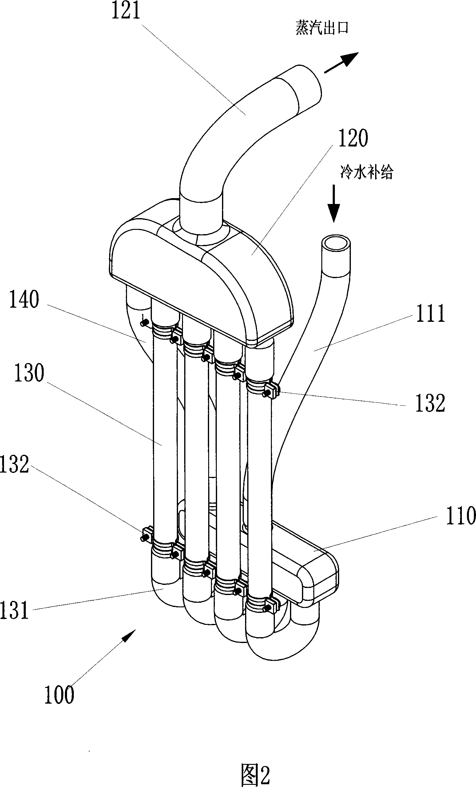 Electric heating steam generator