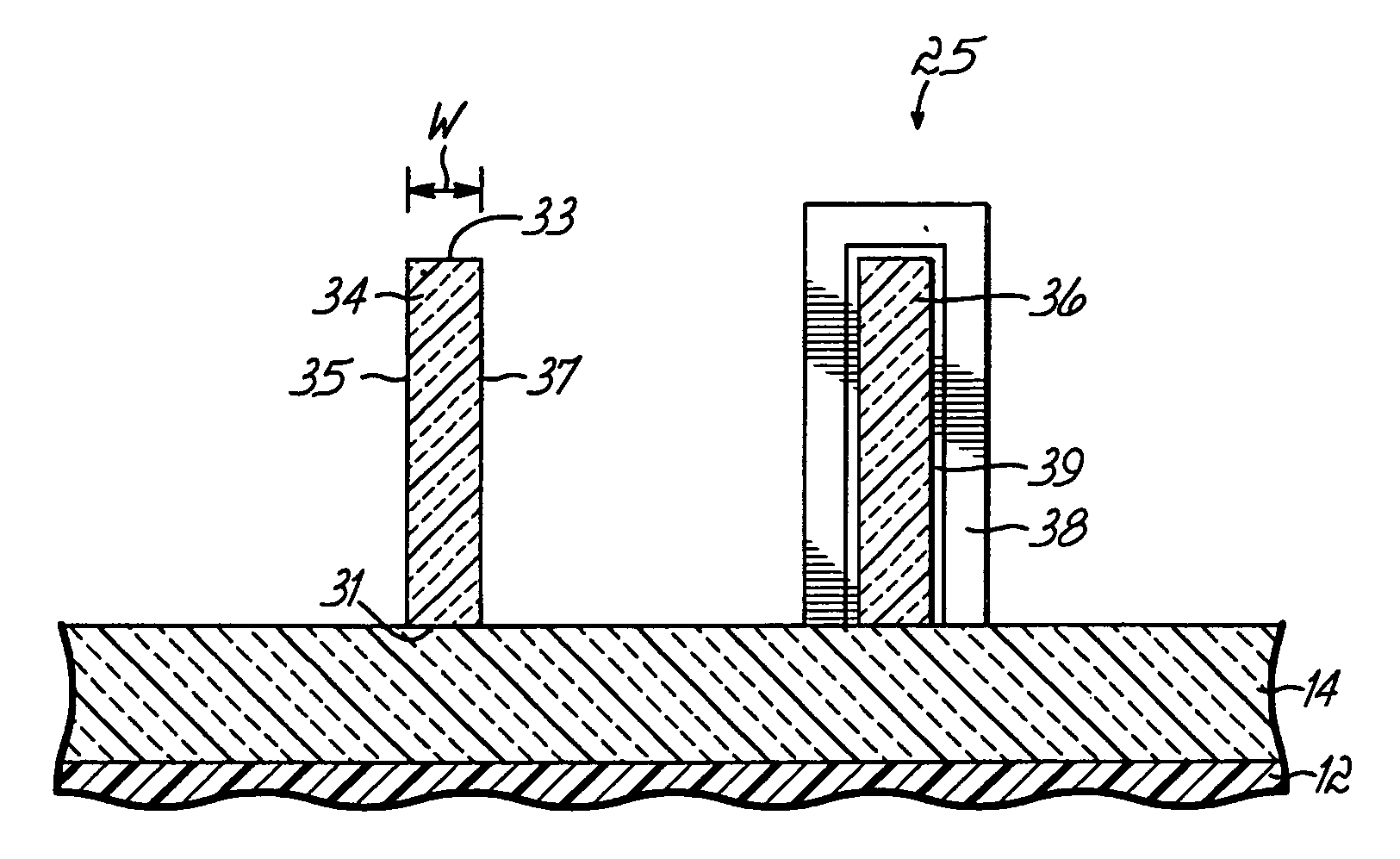 Methods for fabricating a semiconductor structure using a mandrel and semiconductor structures formed thereby