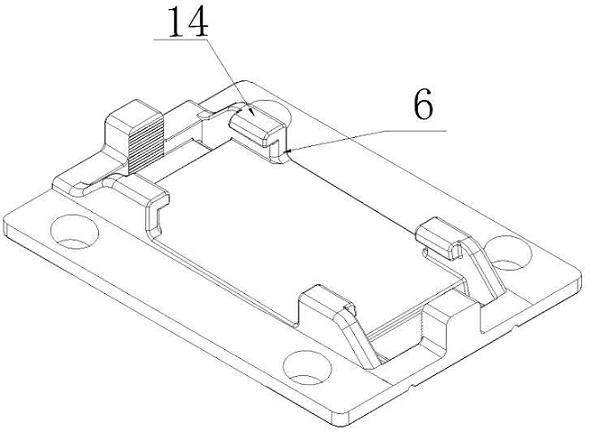 Chute-mounted suspended steel rail vibration reduction fastener