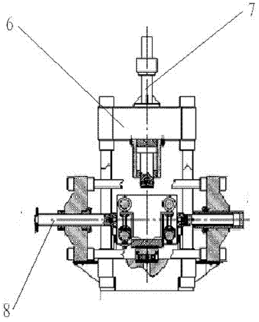 Rock shearing seepage coupling true triaxial test system