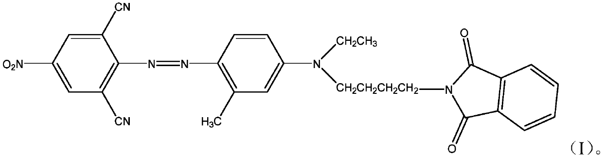 Disperse blue dye and use thereof