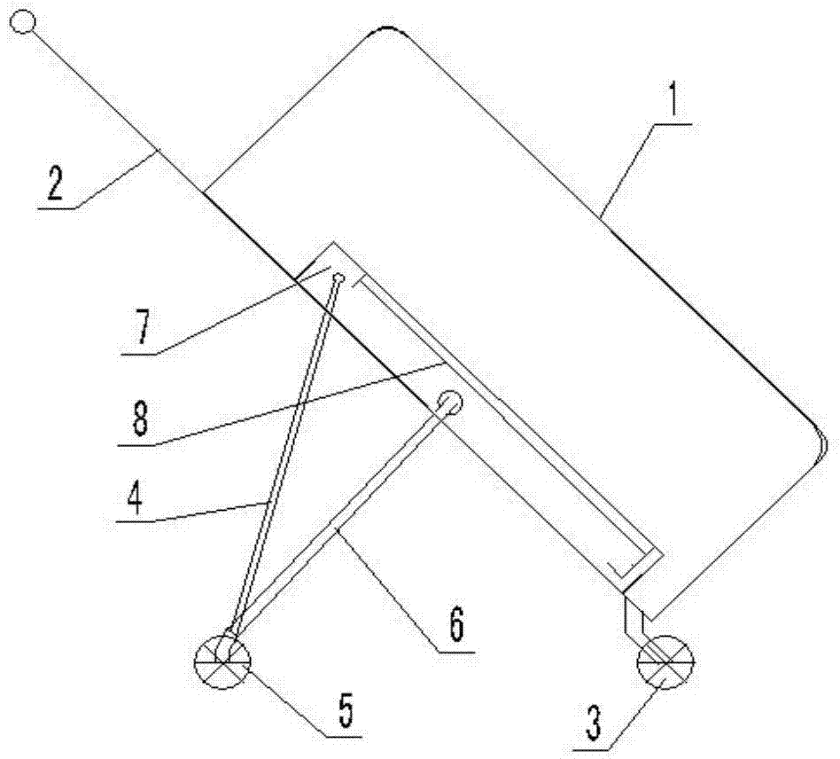 Portable dragging luggage box