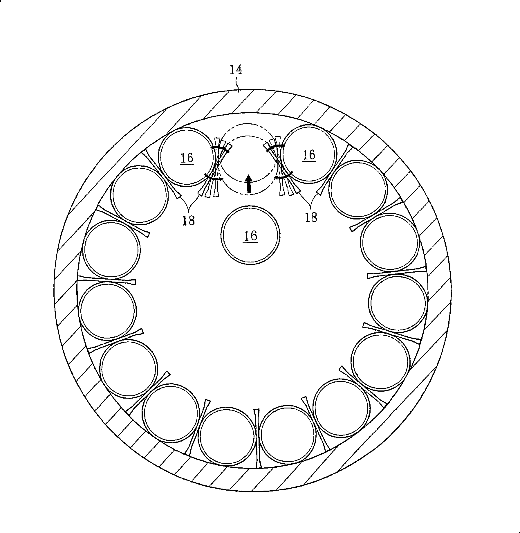 Assembling method of roller bearing