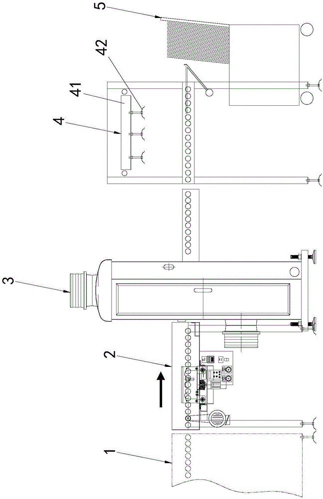 Online type circuit board automatic detection and judgment flow dividing device and method