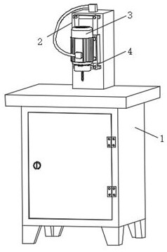 A device for processing holes in electronic product parts