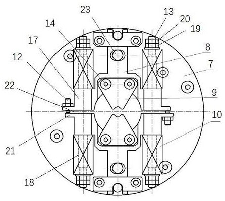 Automatic fixture of rotary cylinder front-mounted grinding machine