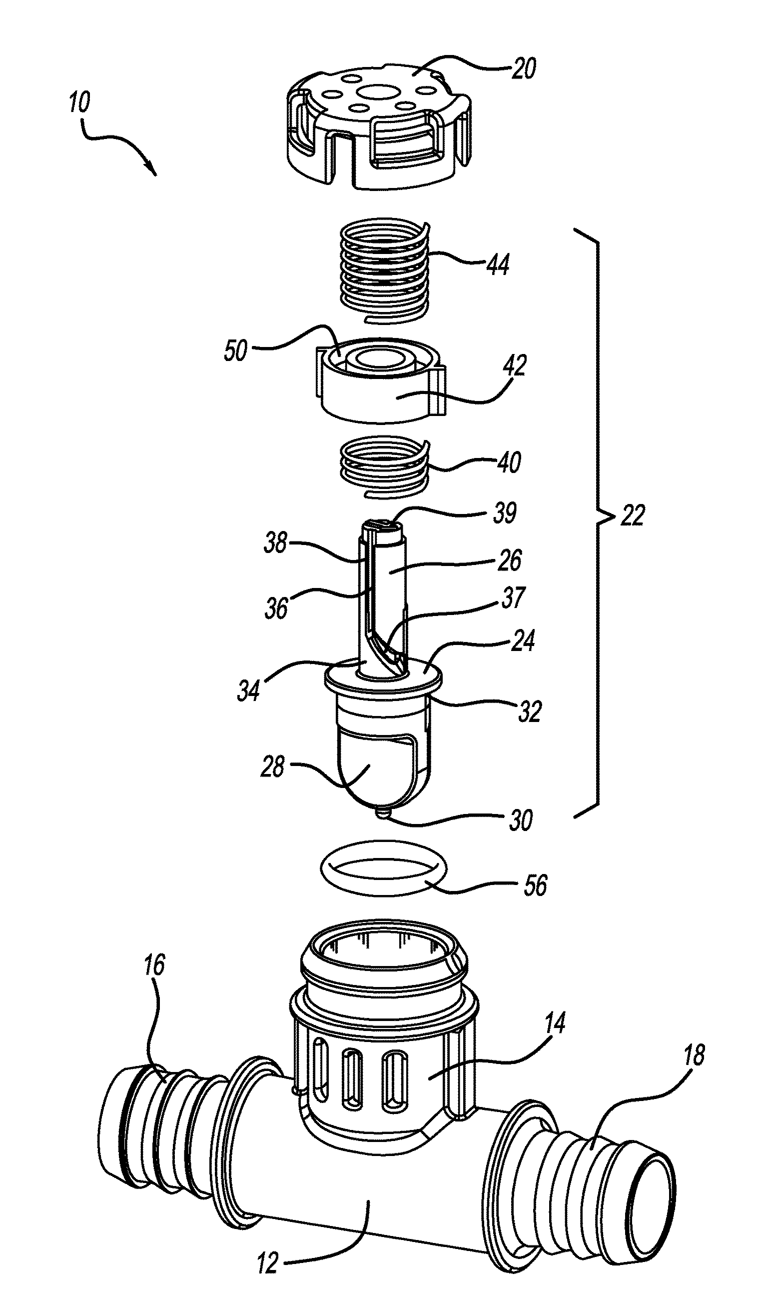 Fluid control valve utilizing shape memory alloy driving spring