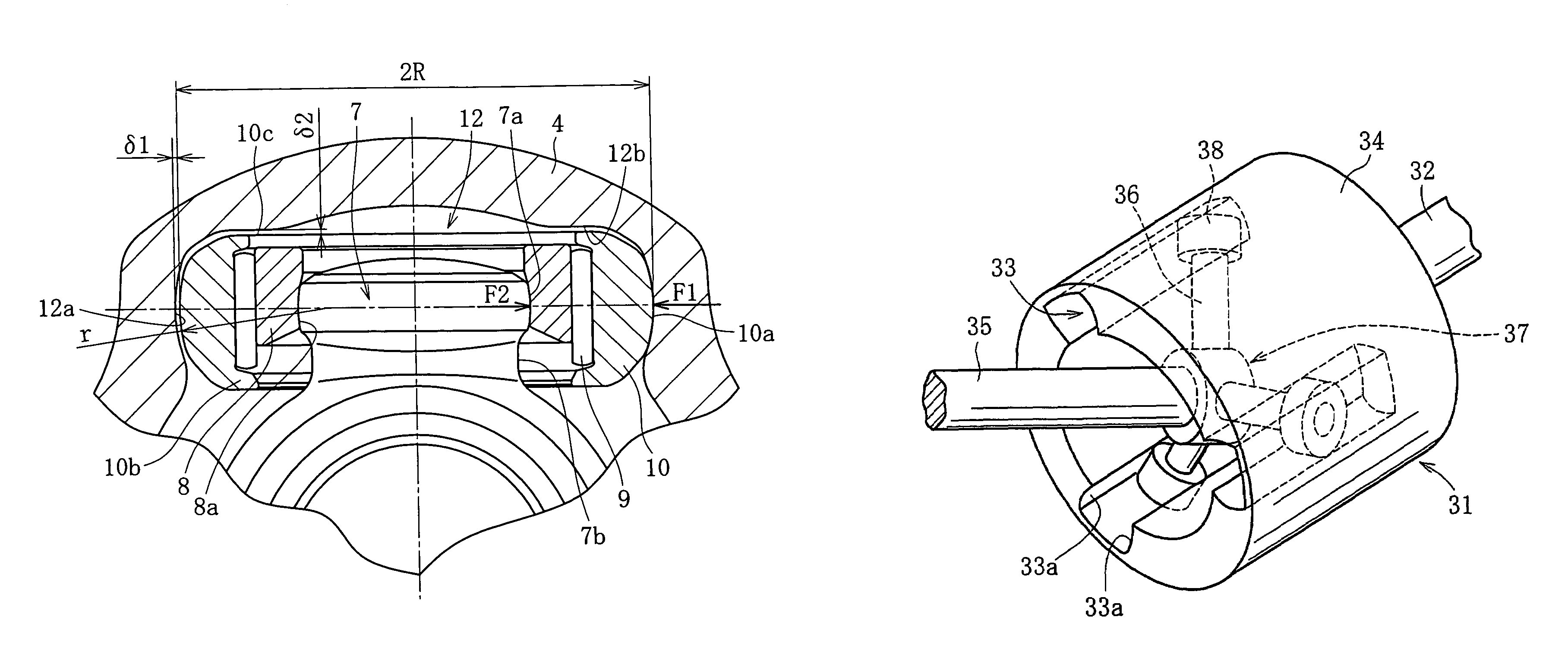 Tripod type constant velocity universal joint