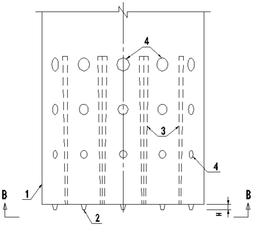 A steel pipe pile and its construction method for breaking the reef limestone formation